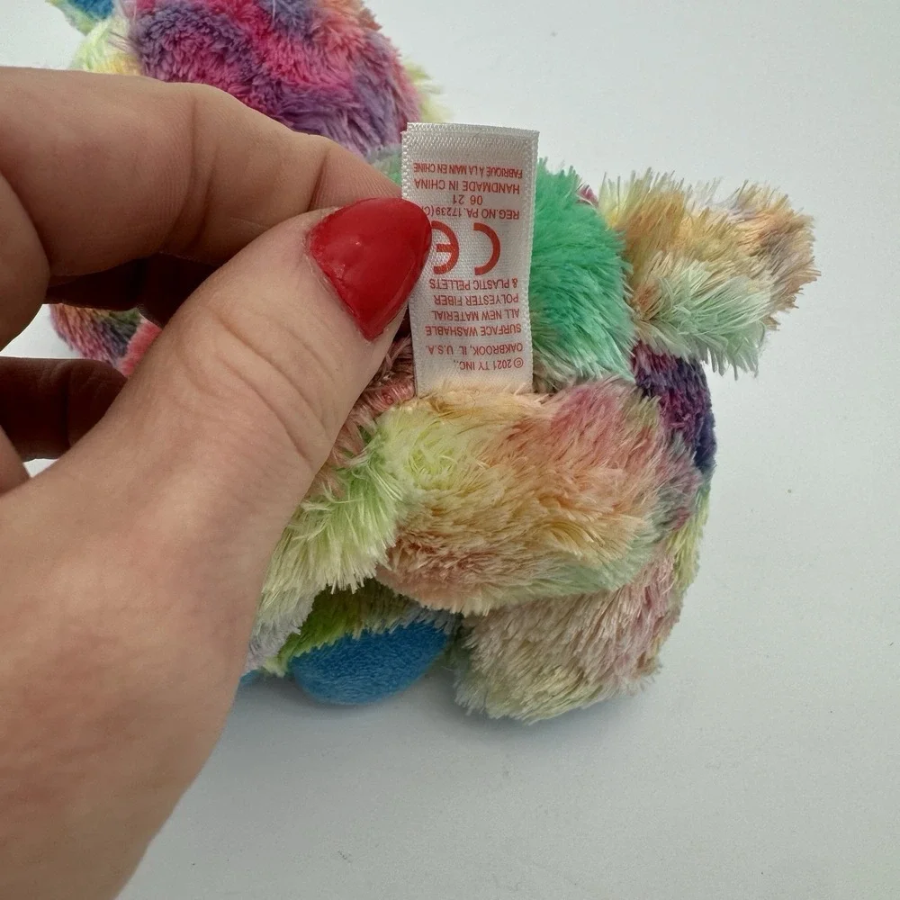 Ty Beanie Babies Max The Dog Colorful Autism Awareness Plush‎ 2012 MWMT